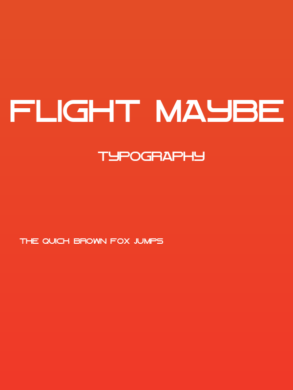 Flight Maybe Poster