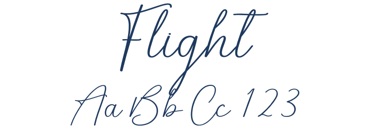 Flight Font Preview