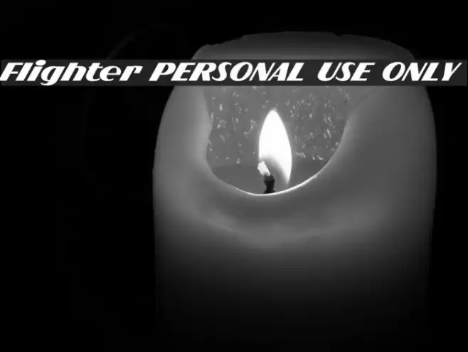 Flighter PERSONAL USE ONLY Font examples