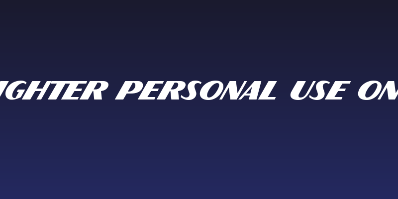 Flighter PERSONAL USE ONLY Social Header