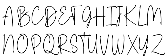 Flighty Regular Font Litere mari