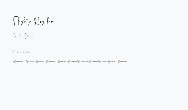 Flighty Regular Business Card