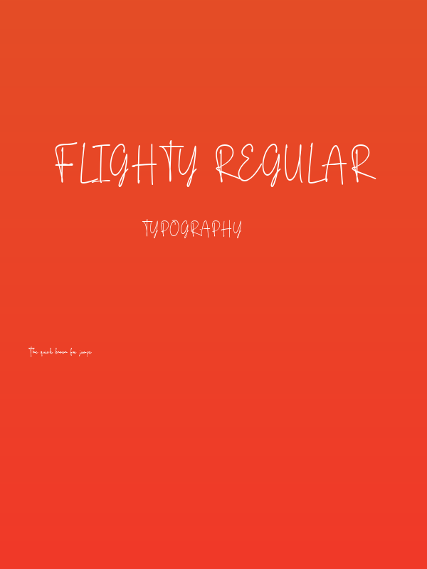 Flighty Regular Poster