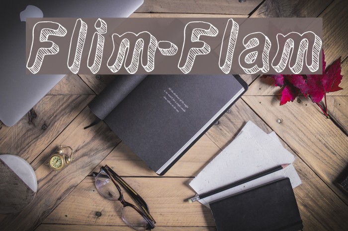 Flim-Flam フォント examples