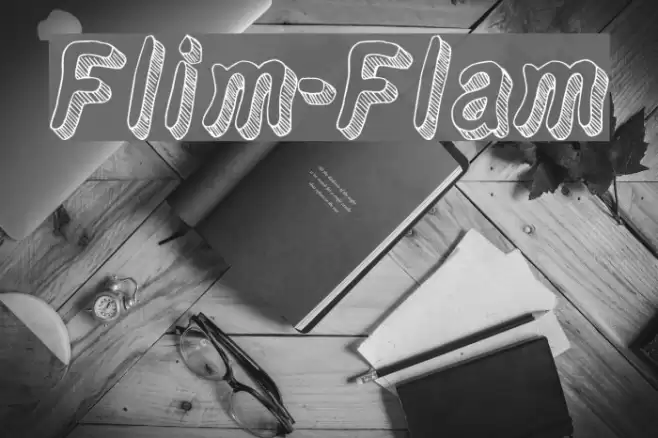 Flim-Flam フォント examples