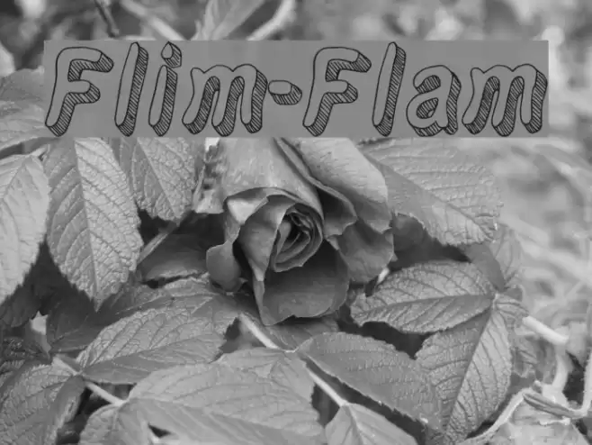 Flim-Flam フォント examples