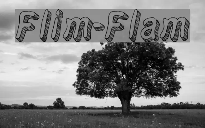 Flim-Flam フォント examples