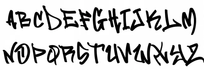 Flim Flom Graffiti Free Шрифта ВЕРХНИЙ
