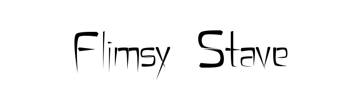 Flimsy Stave  font caratteri gratis