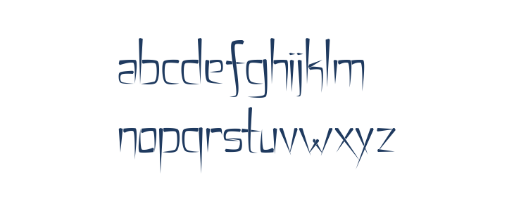 Flimsy Stave Lowercase