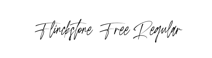 Flinckstone Free Regular  font caratteri gratis