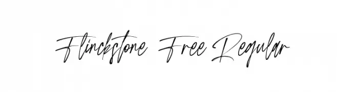Flinckstone Free Regular  नि: शुल्क फ़ॉन्ट्स डाउनलोड