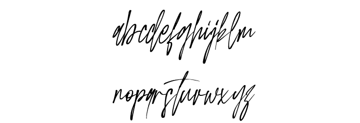 Flinckstone Free Regular Font LOWERCASE