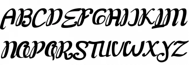 FlinelliaScript Schriftart Groß