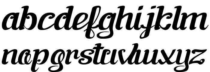 Flinellia Font LOWERCASE