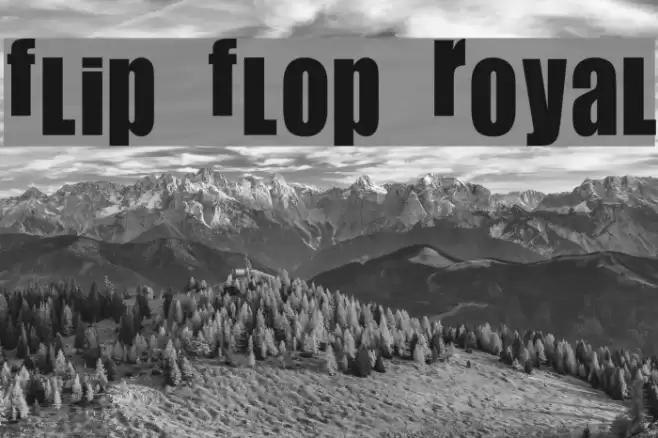 Flip Flop Royal Шрифта examples