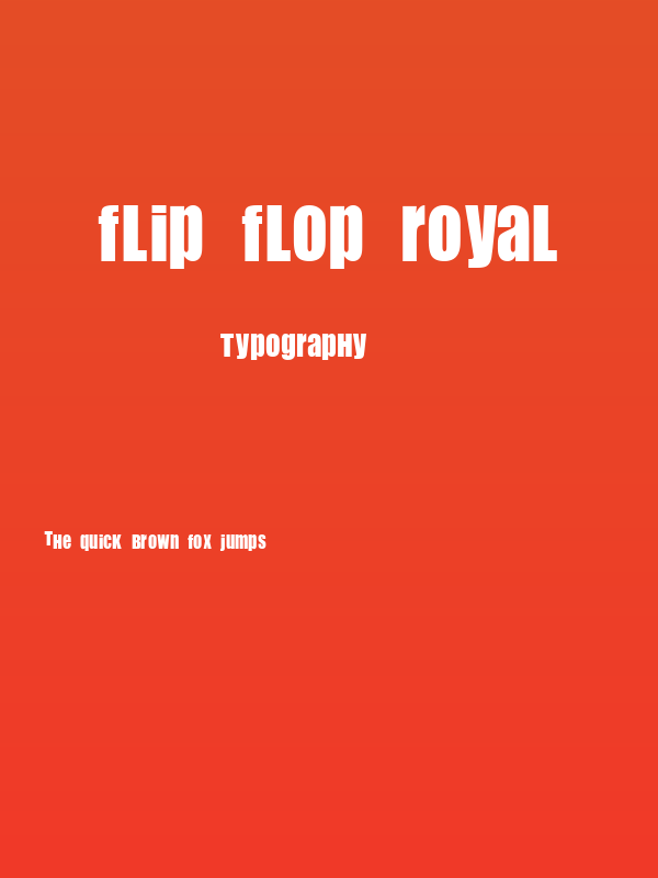 Flip Flop Royal Poster