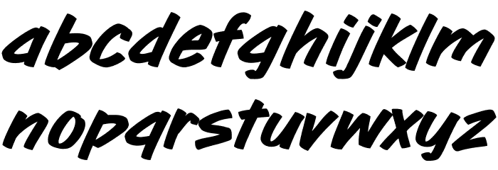 Flip Side Font LOWERCASE