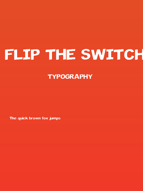 Flip the Switch Poster