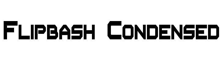 Flipbash Condensed Font