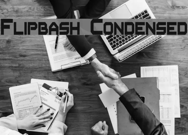 Flipbash Condensed Font examples