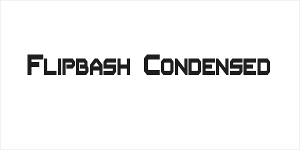 Flipbash Condensed Logo