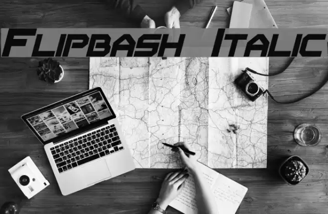 Flipbash Italic examples