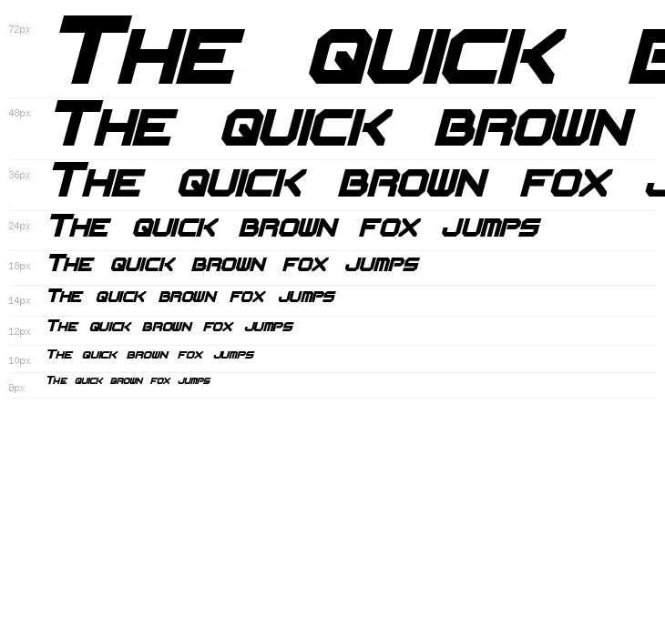 Flipbash Italic Waterfall