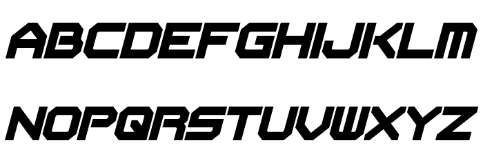 Flipbash Italic Font LOWERCASE