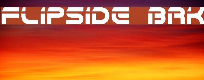 Flipside BRK Font examples