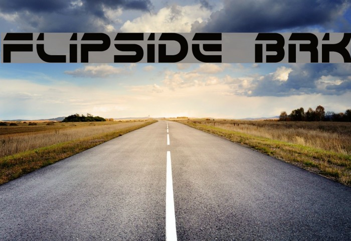Flipside BRK Font examples