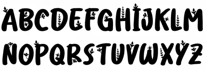 Fllorida FREE خط أحرف صغيرة