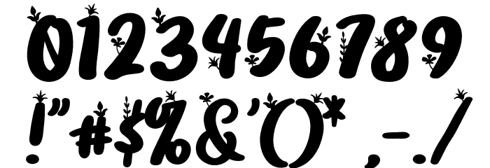 FlloridaFREE Font OTHER CHARS