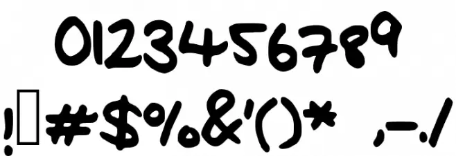 Flo__s_Handwriting Font OTHER CHARS