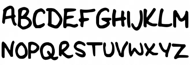 Flo__s_Handwriting फ़ॉन्ट अपरकेस