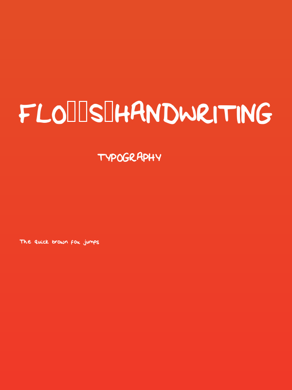 Flo__s_Handwriting Poster