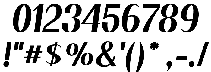 Floane Bold Italic Font OTHER CHARS