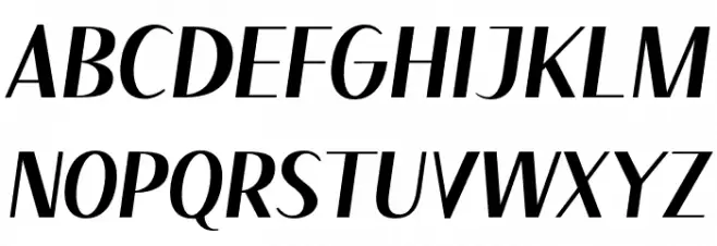 Floane Bold Italic Schriftart Groß