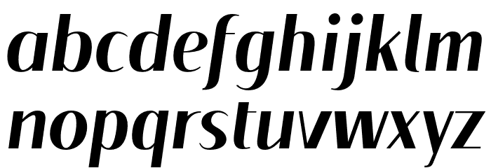 Floane Bold Italic Font LOWERCASE