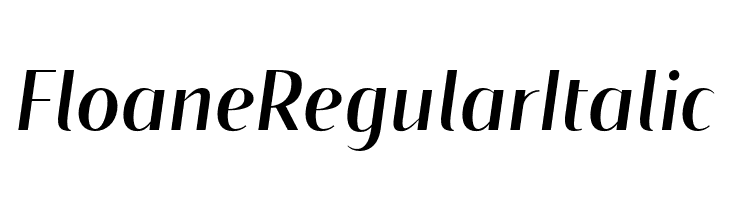 Floane Regular Italic  Free Fonts Download