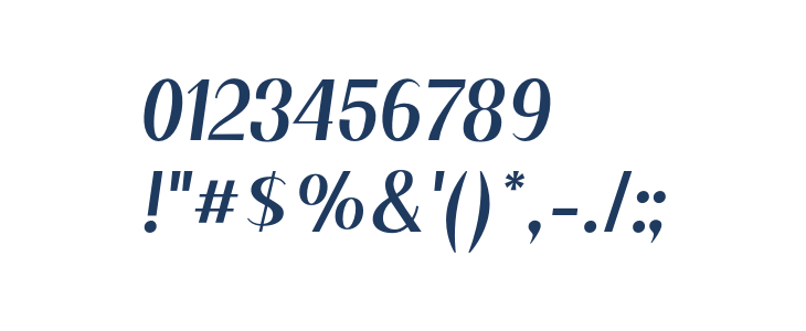 Floane Regular Italic Other Characters