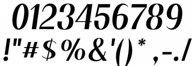 Floane Regular Italic Font OTHER CHARS