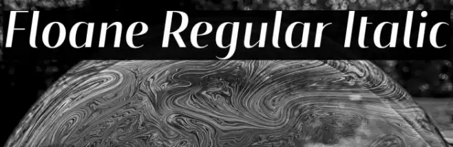 Floane Regular Italic Font examples