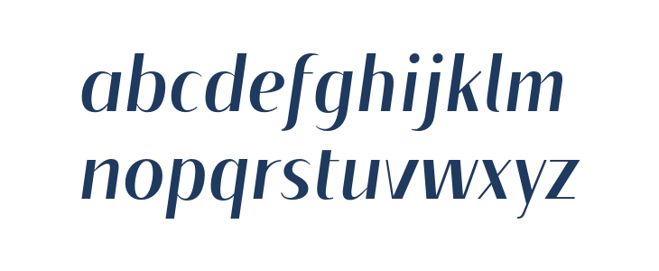Floane Regular Italic Lowercase