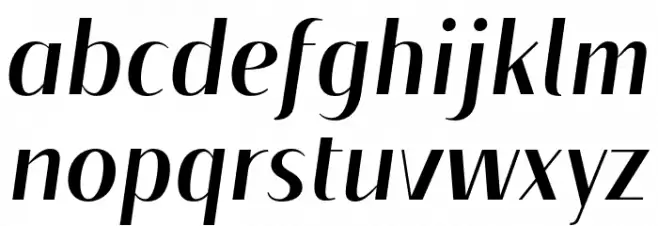 Floane Regular Italic Font Litere mici