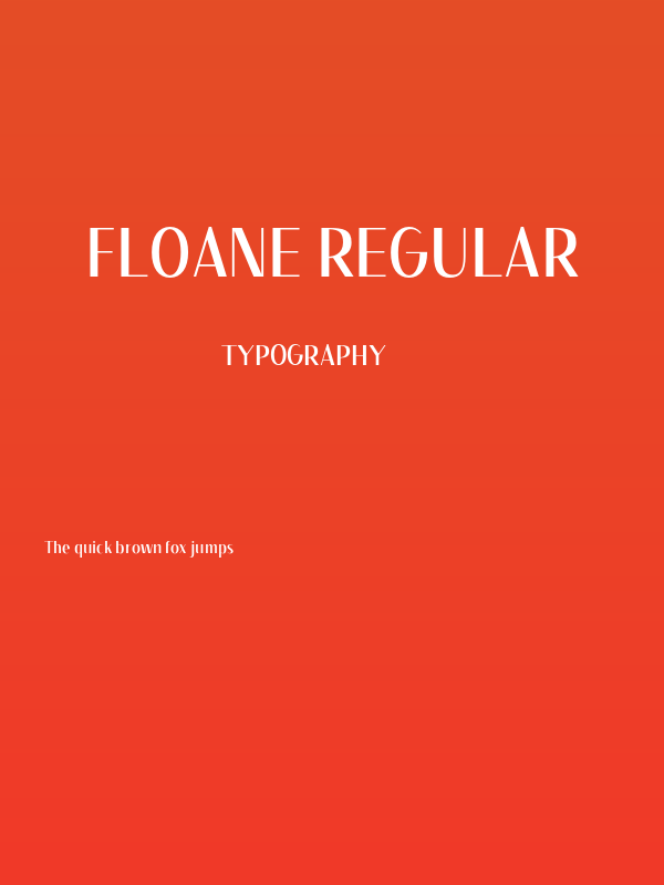 Floane Regular Poster