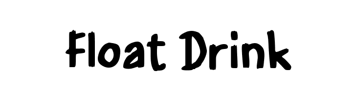 Float Drink  font caratteri gratis