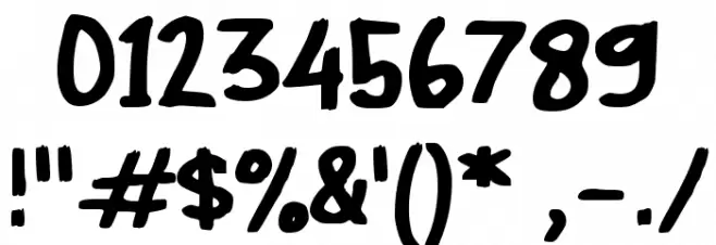 Float Drink Font OTHER CHARS