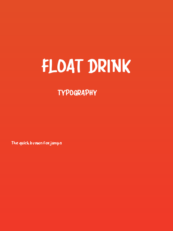 Float Drink Poster