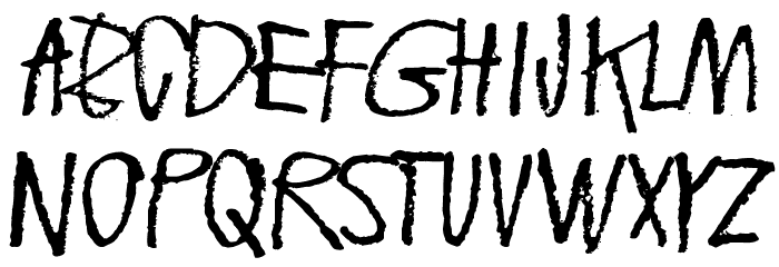 Floating tin can Font LOWERCASE